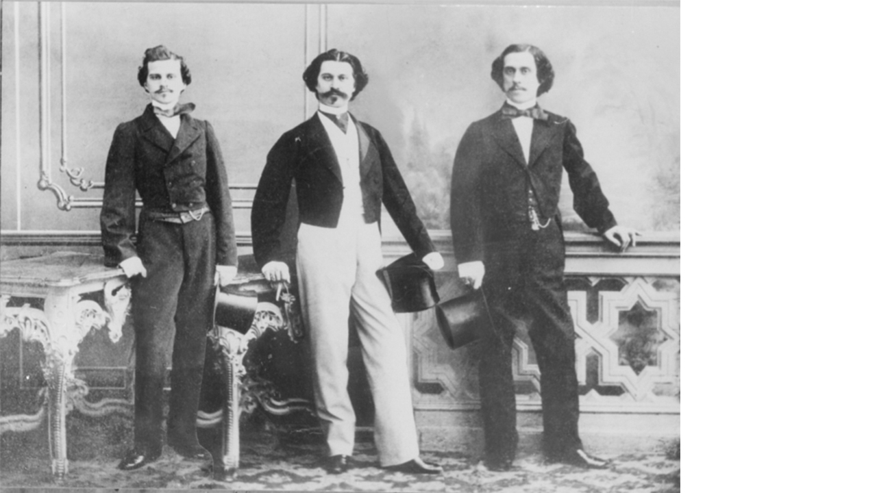 Eduard, Johann en Josef Strauss