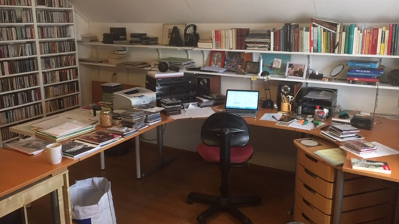 De werkkamer van Hans