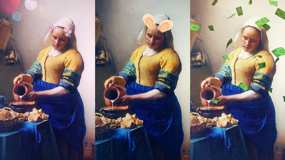 Mona lisa snapchat